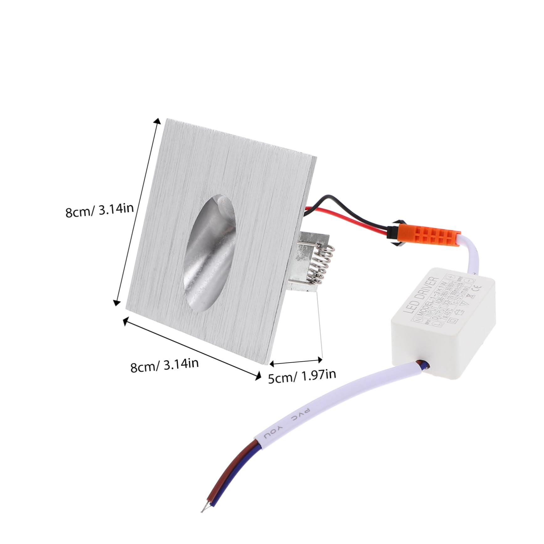 DIYEAH 1w Led Step Stair Light Outdoor Indoor Waterproof Corner Wall Lamp Scone Light Wall Sconce