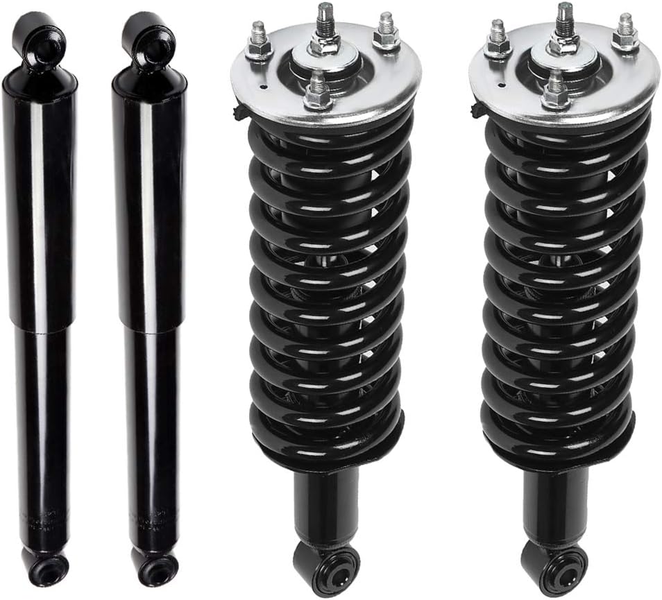 LSAILON Front and Rear Pair Struts Shocks Complete Assembly Compatible for 2005-2014 for Nissan Frontier