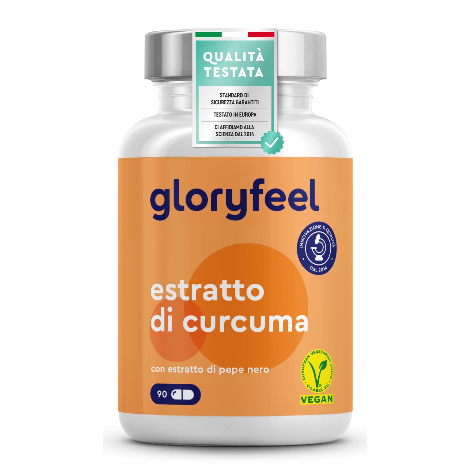 Curcuma Bio 95%, in Polvere con 11100mg di Curcumina + Piperina Plus in Capsule,