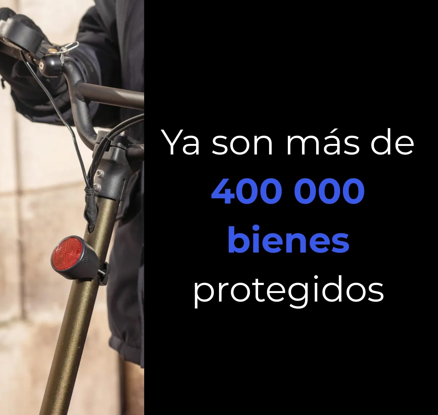 Invoxia Bike Tracker - Localizzatore GPS antifurto per bici - Riflettore con avvisi in tempo reale - Abbonamento di 1 anno incluso - Durata della batteria fino a 3 mesi - Discreto e leggero