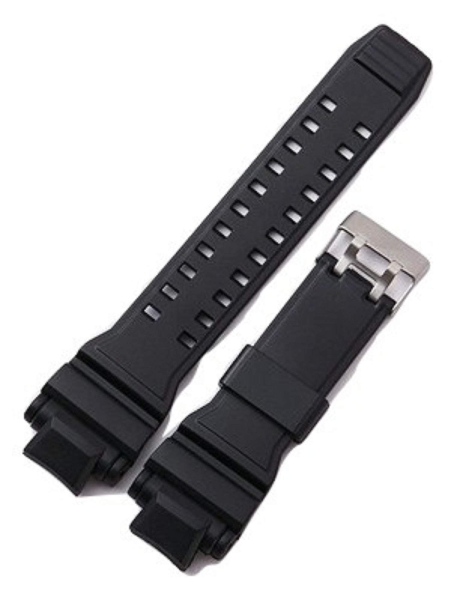 EWatchAccessories Black Rubber Rubber Watch Band Strap | Confortable and durable Material (B08CT8LHQY) Amazon Price History, Amazon Price Tracker