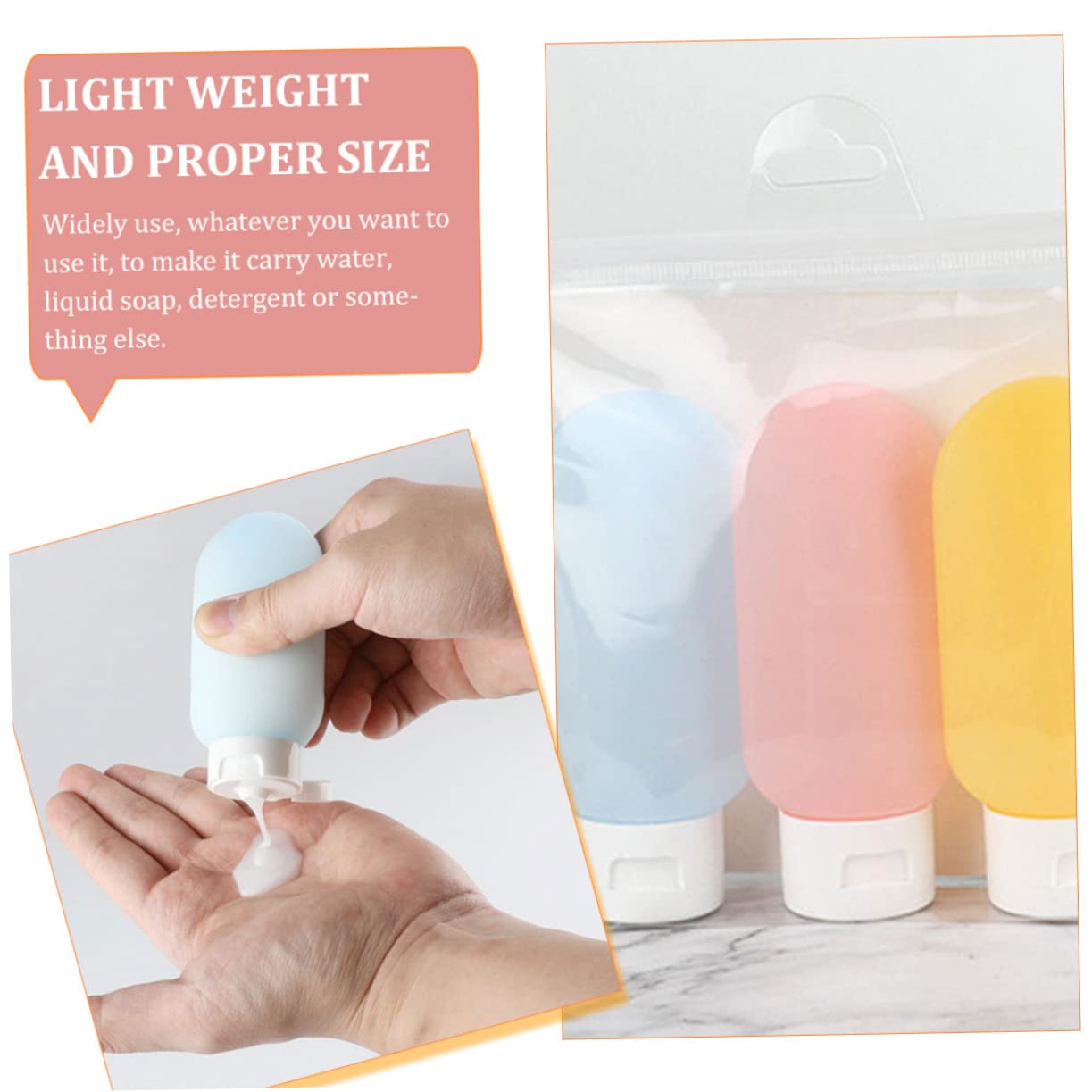 minkissy 12piezas Botellas De Viaje Para Cosméticos Contenedores Transparentes Squeeze Para Lociones y Champús Prácticos y Livianos Para Almacenamiento De Maquillaje y Cuidado Personal