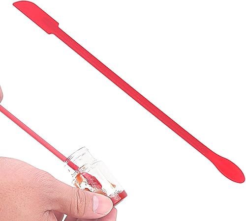 Miniatura 5 de 4 mini raspadores de silicona rojos, espátulas pequeñas de última gota, espátula de cuchara de silicona reutilizable para cocina y belleza, tarros