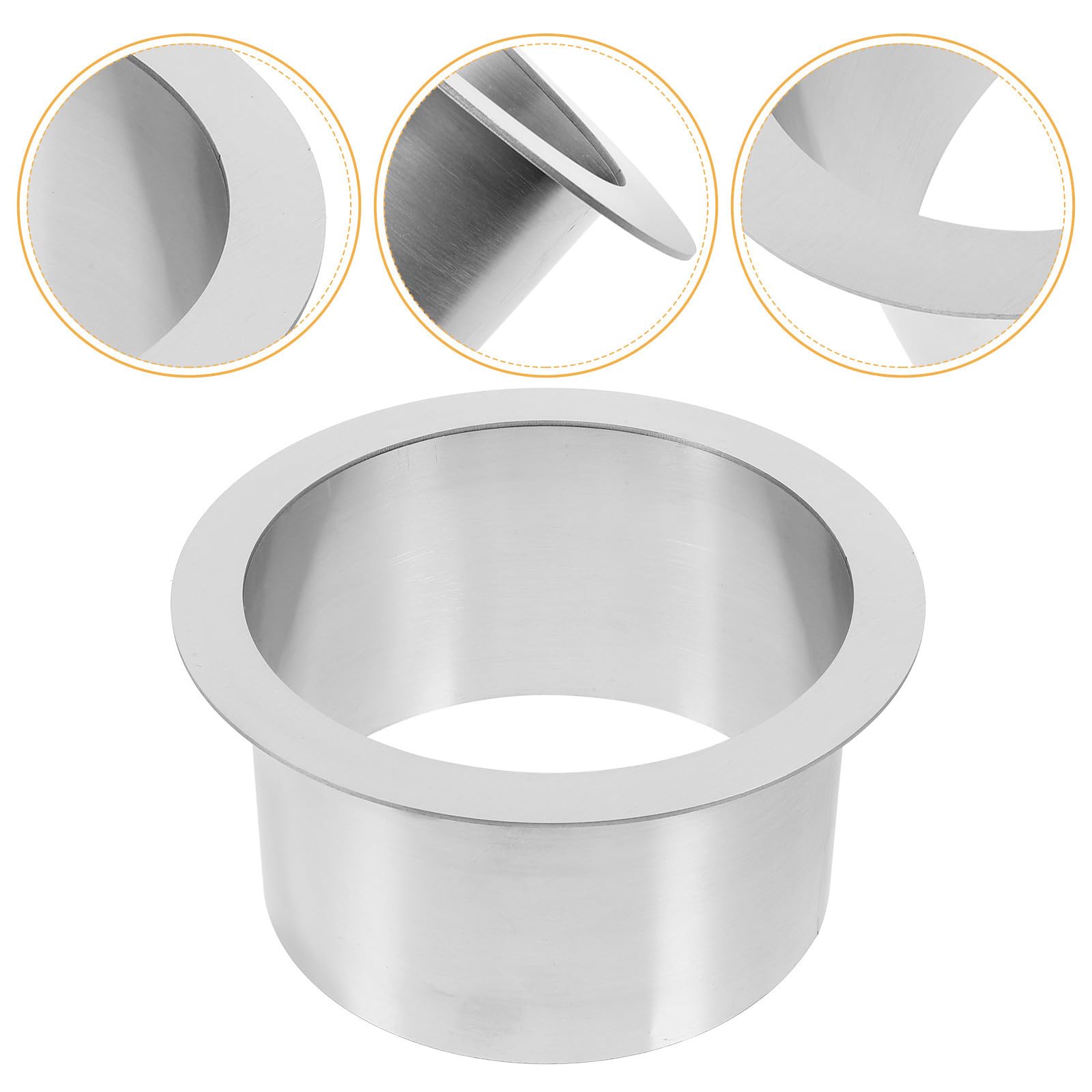 Trappe Ronde Encastrable en Acier Inoxydable Résistant la Corrosion, Facile à Nettoyer, Design Simple et Élégant Cuisine à Domicile ou Bureau