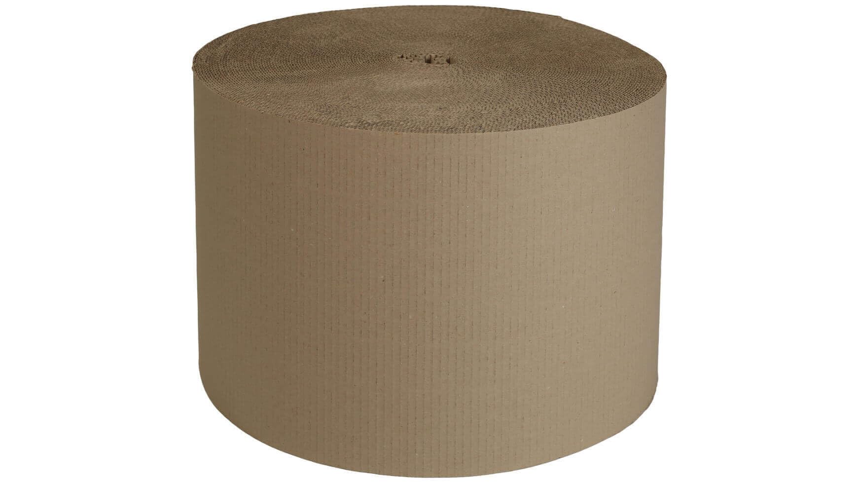 packster 1x Rollenwellpappe Wellpapprolle 40cm 70lfm Braun C-Welle Wellpappe Verpackungsmaterial für sicheren Versand & Lagerung
