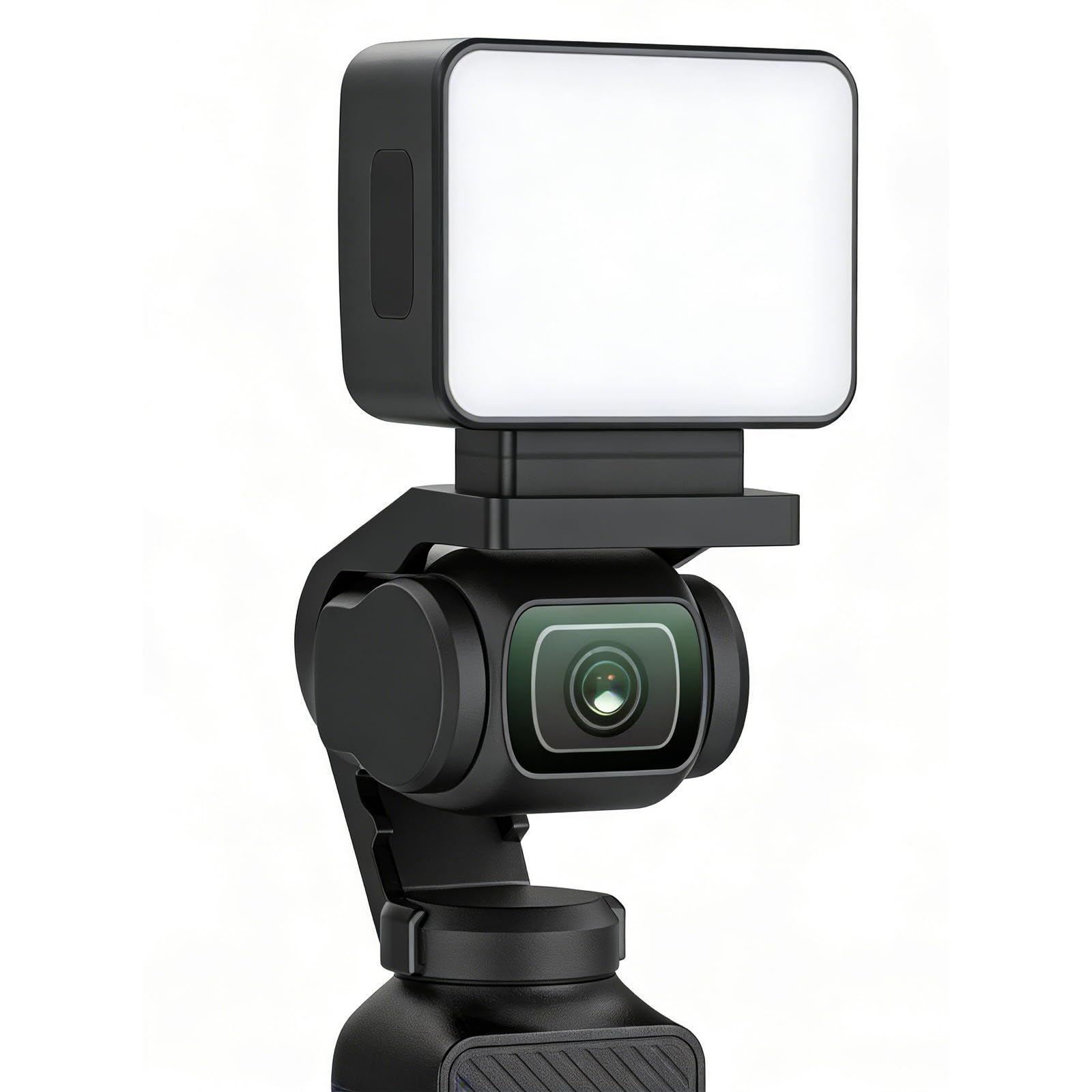 LED-Videoleuchte für DJI Osmo Pocket 3, Mini-Panel-Licht mit Clip-Halterung, wiederaufladbar, dimmbar, 3 Lichtfarben, ideal für Vlogging, Fotografie und Content Creation