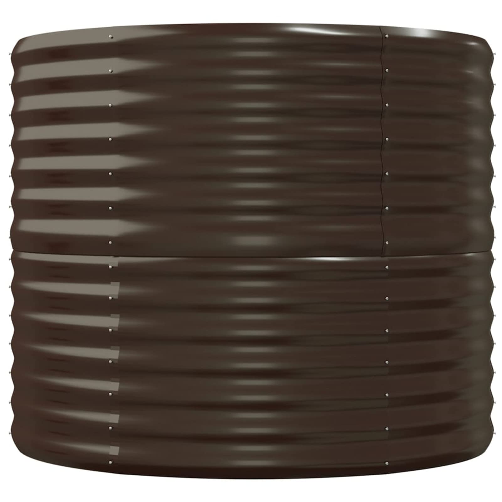 Jardinera Acero con Recubrimiento en Polvo, Huerto Urbano Terraza, Jardineras Exterior, Jardineria Maceteros, Mesa De Cultivo, Huerto En Casa, marrón 152x80x68 cm