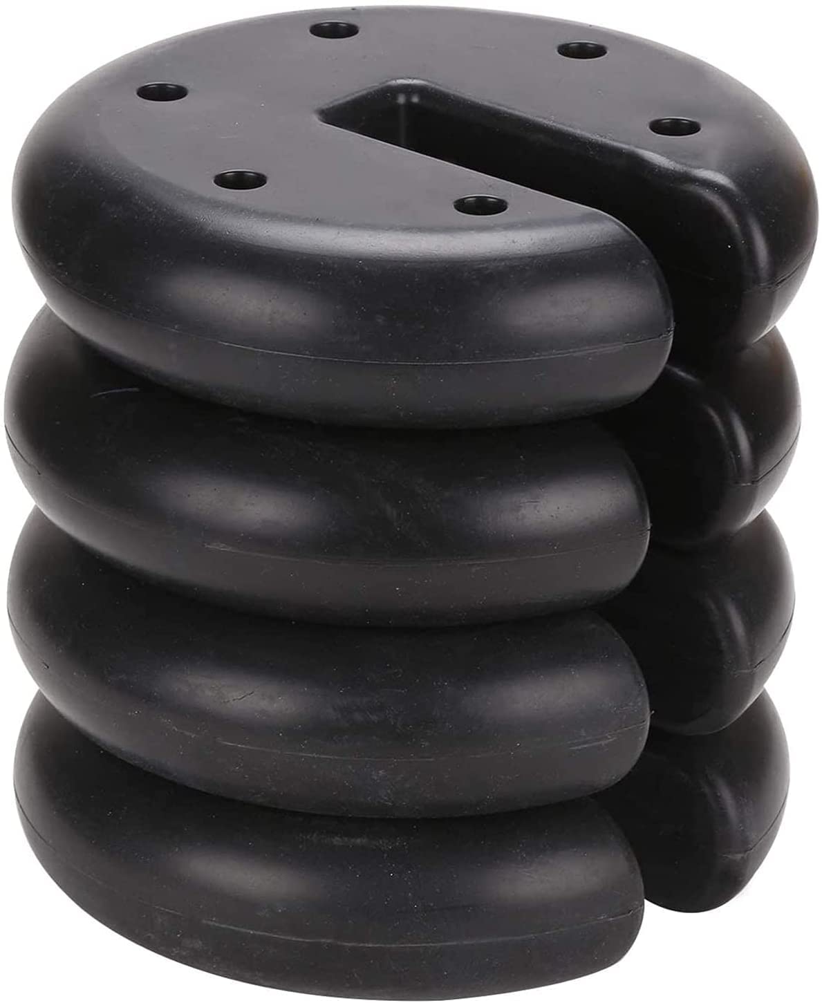 Greenfields 4 Piece Gazebo Leg Weights - Free Standing Garden Anchor Gazebo Foot Leg Weights Canopy Market Stall Marquee - Cement Filled and Wear Resistant - 9.2 KG