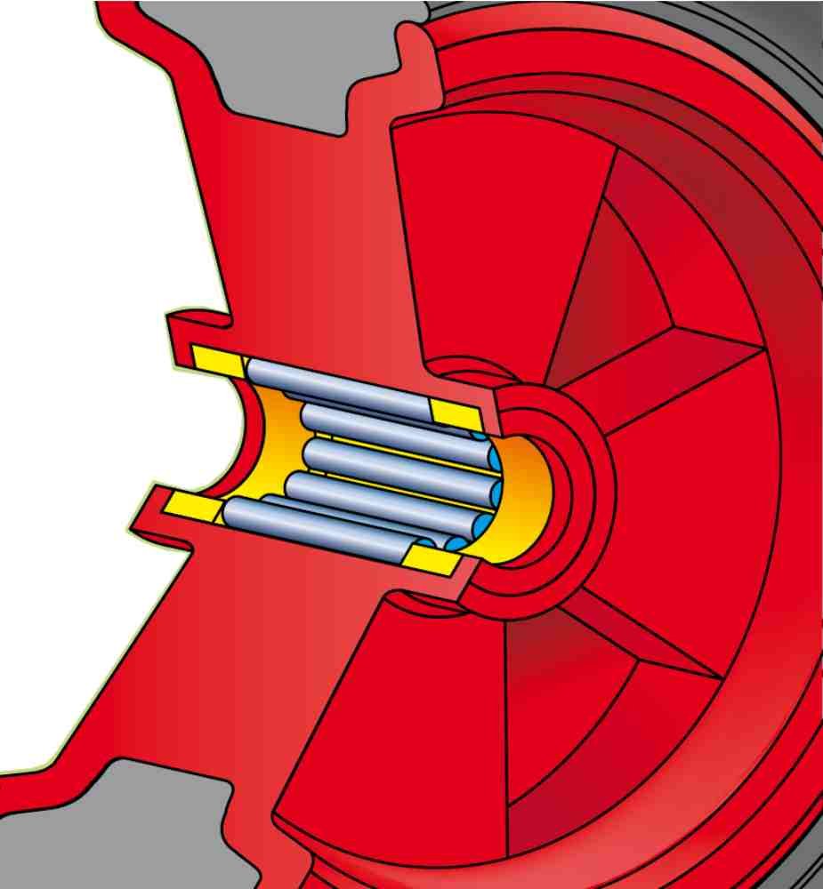Ruota pneumatica Diametro mm.260 Portata Kg.175 Disco in ferro Copertura con camera d'aria con Supporto girevole Ruote per carrelli a traslazione manuale per carichi medi. Ruote con anello in gomma.