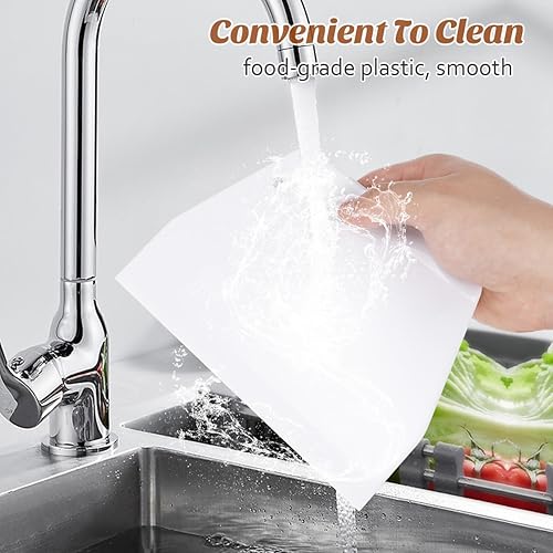 Miniatura 8 de Tofficu 2 raspadores de plástico para tartas, antiadherentes para glaseado, raspador de pasteles, raspador de tazón, raspador de masa, herramientas