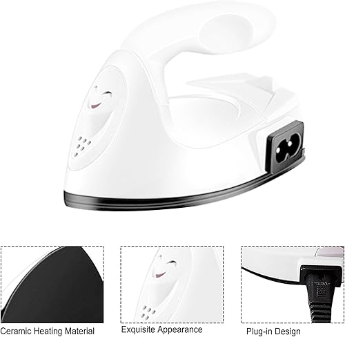 Miniatura 7 de Mini prensa de hierro para manualidades, mini máquina de prensa de calor para camisetas, zapatos y sombreros, pequeños proyectos de vinilo de