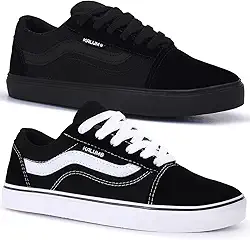 Kit 2 Pares Tenis Feminino Casual Kalum Old School Tradicional Unissex Sola Reta