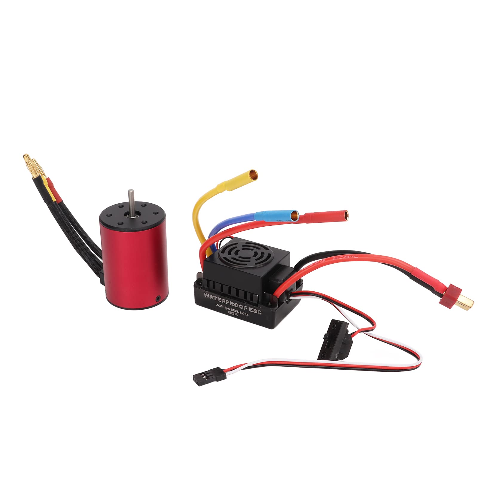 Yctze Bezszczotkowy Silnik S3650 3900KV i 60A ESC do Samochodów /10 RC - Części do Modernizacji o Wysokiej Wydajności z Wieloma Funkcjami