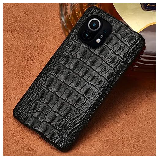 Luxury Crocodile Print Leather Case for Xiaomi Mi 11 Ultra 11T 10T Poco X3 Pro F3 Cover for Redmi Note 10 Pro 10S 9T Note 11 9 8 pro 7,Black Back Style,For Poco X3,X3 NFC