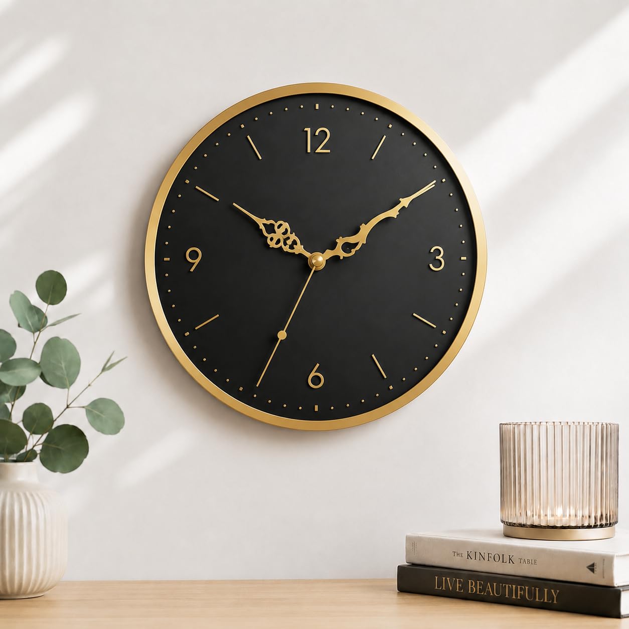 Mécanisme Horloge Silencieux avec Grandes Aiguilles, mécanisme Horloge Pile 23 mm Axe pour Cadran 8–12 mm d’Épaisseur, Kit Horloger DIY pour Réparation et Création d’Horloge