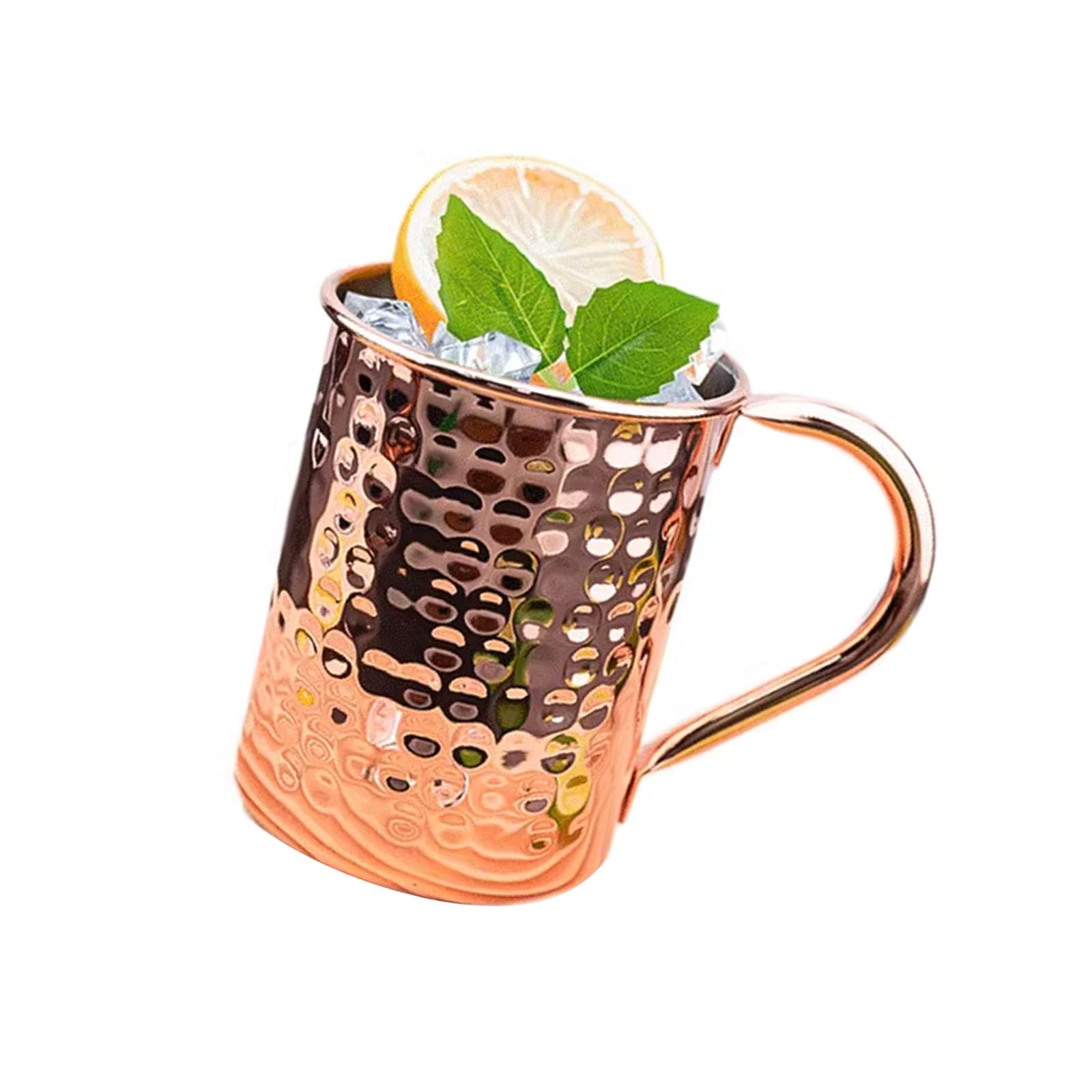 FROMCEO 400ml Copper Plated Drinking Cup Perfect for Coffee Tea Cocktails Elegant Copper Glass