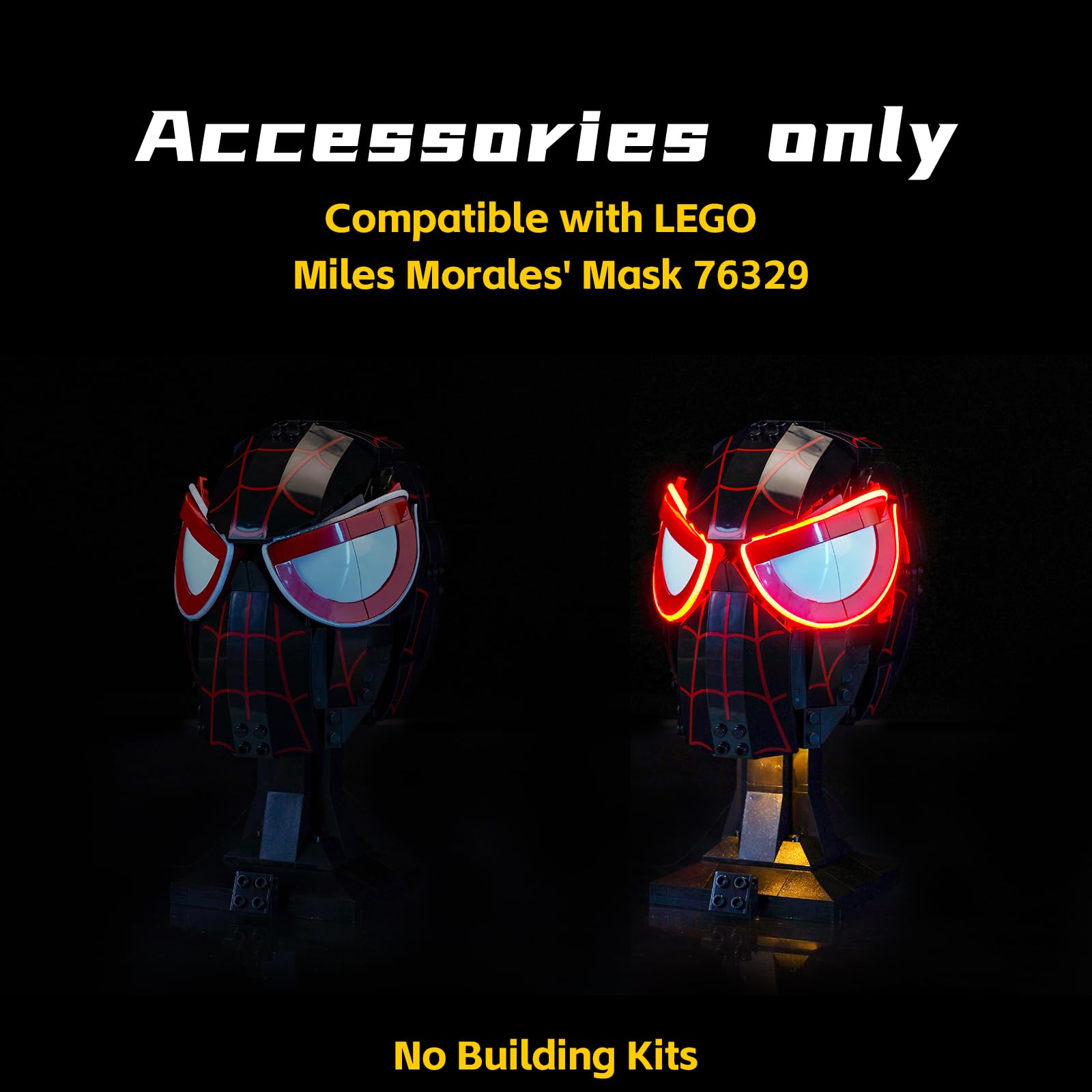 Light Control Led Light Set Compatible with Lego Miles Morales' Mask 76329 (No Model) - Image 3