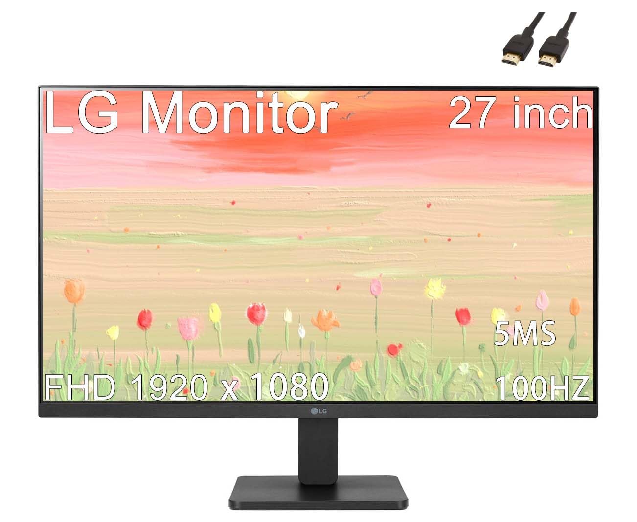 Amazon.com: LG 27 inch Monitor, FHD IPS Display, AMD FreeSync