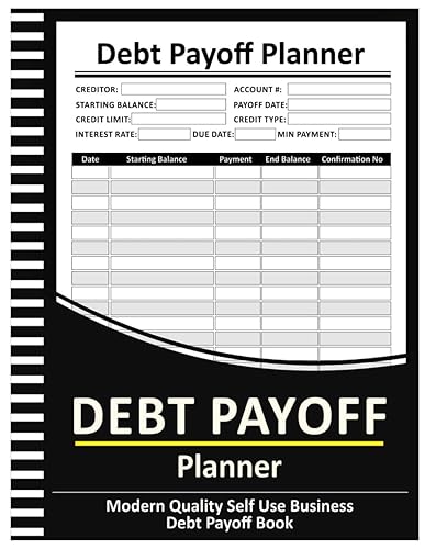 Debt Payoff Planner: Debt Payment Tracker to Pay off Your Credit Card and Organize your Financial Situation, Simple Debt Payoff Tracker - 8.5" x 11" 100+ Pages