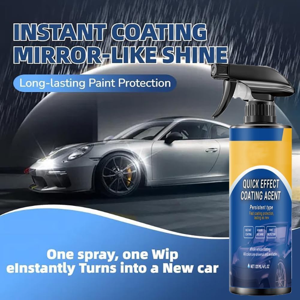 Advanced Car Quick-Acting Coating Agent Spray for Vehicles, Multifunctional Car Restore Spray,Oil Film Emulsion Glass Cleaner,Persistent Type Fast Coatin Protection Lasting as New（1PC） - 3