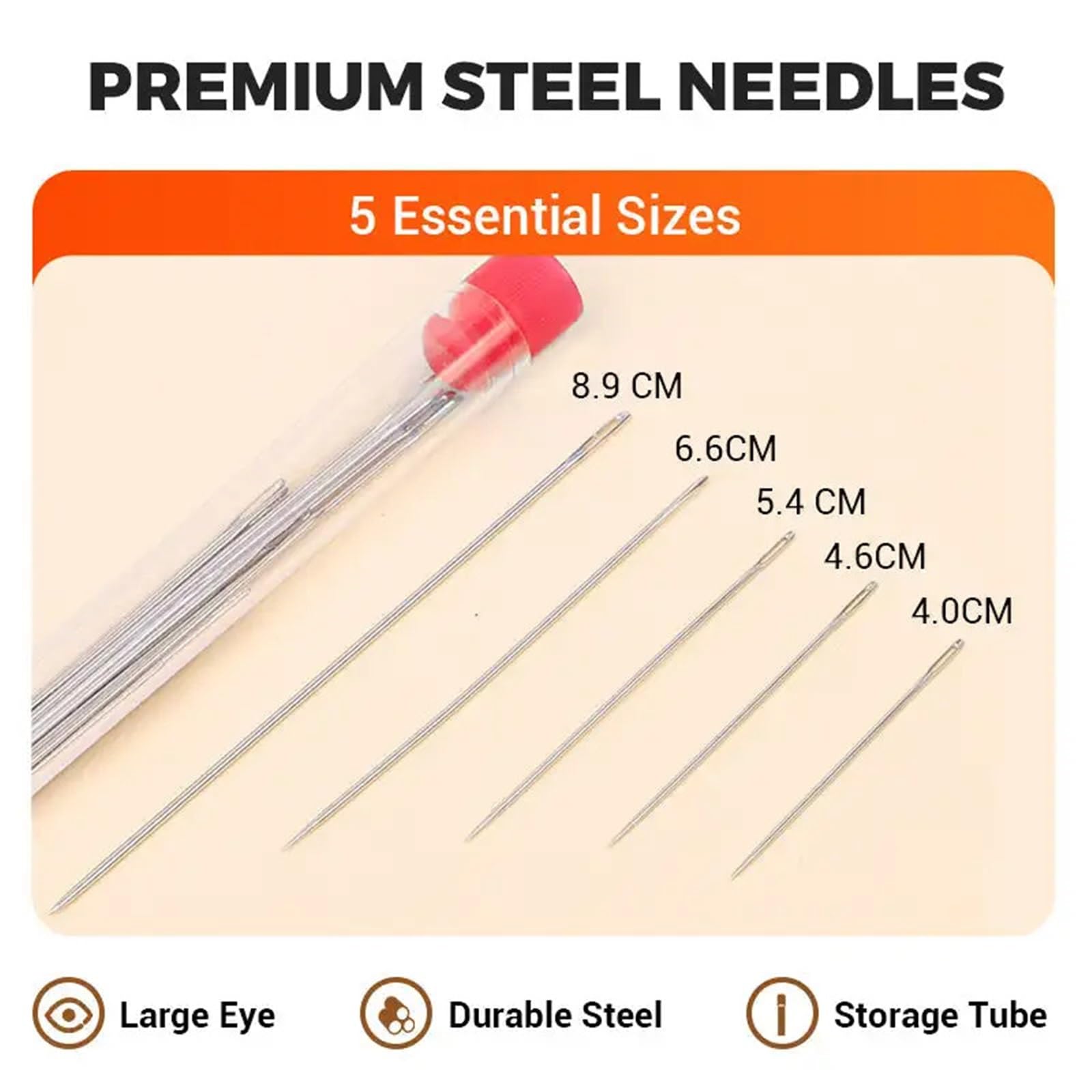 Kit Costura Conjunto de herramientas portátil compacto for principiantes y profesionales, agujas hilo, costura artesanal DIY para el hogar(43pcs set)