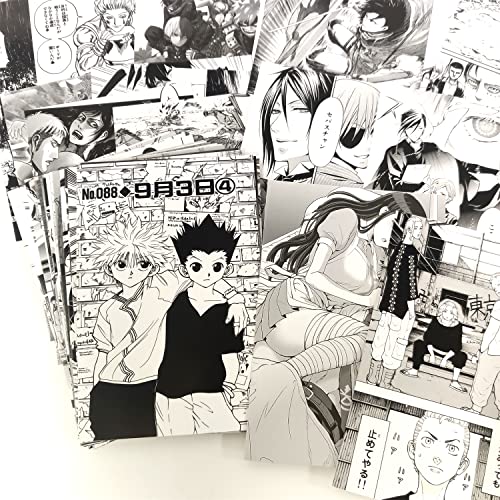 Diumy Kit de colagem de parede com 50 peças, foto de anime para parede, kit de colagem de parede de