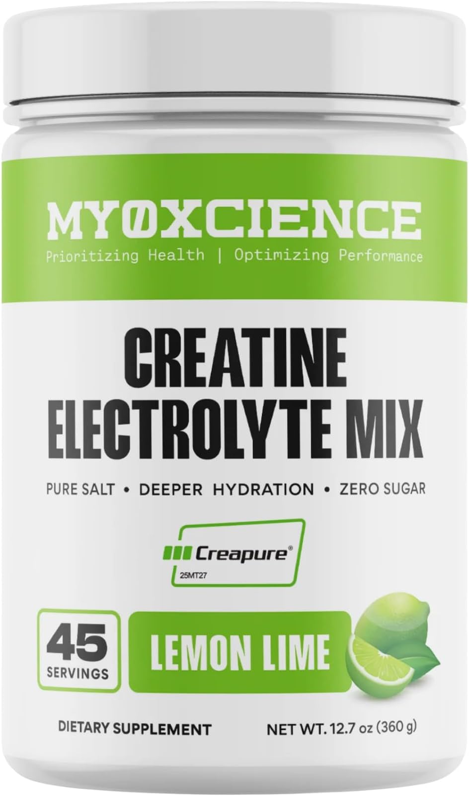 MYOXCIENCE Electrolyte STIX | Lemon Lime Flavor | 45 Serving Jar