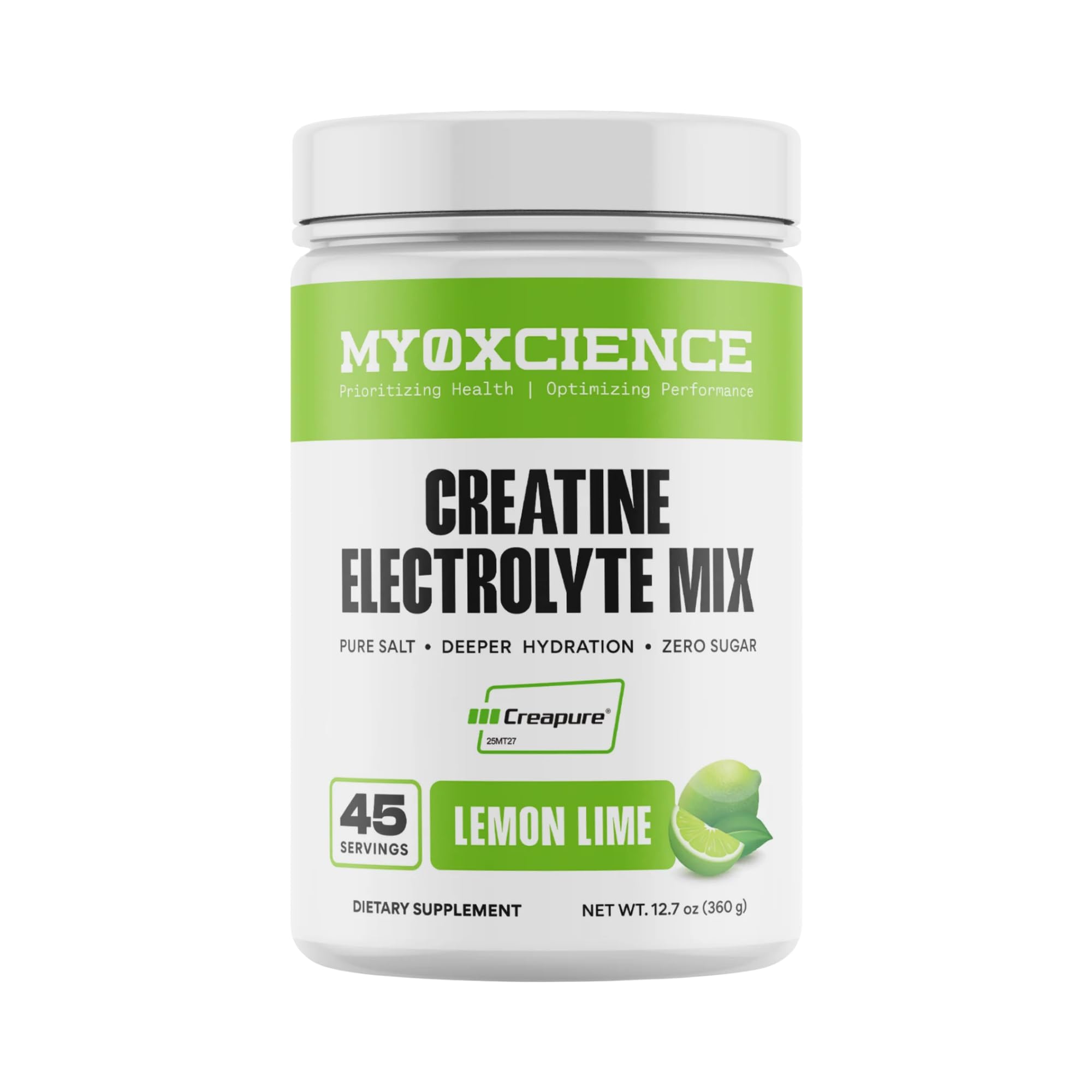 MYOXCIENCE Electrolyte STIX | Lemon Lime Flavor | 45 Serving Jar