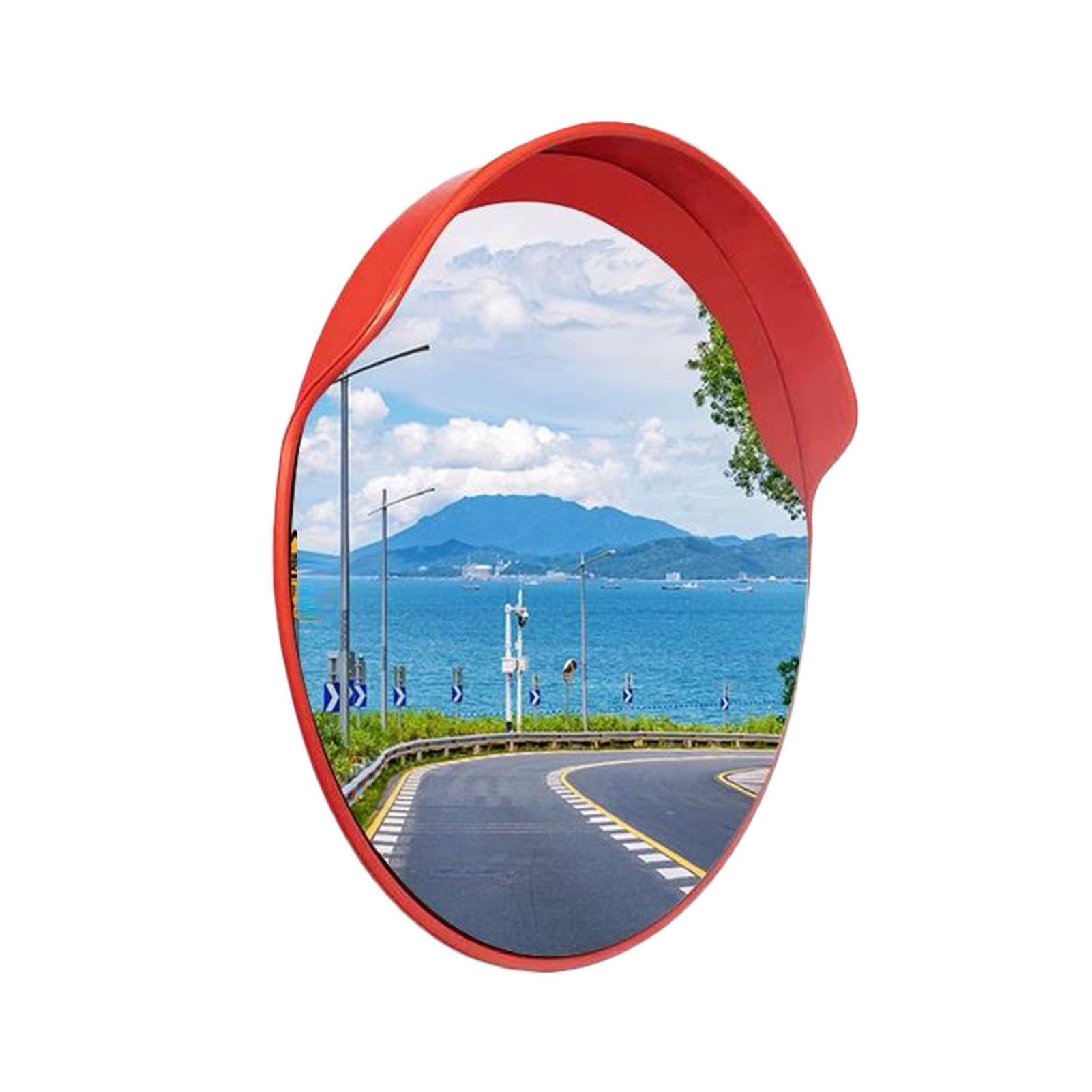 Zewnętrzne Wypukłe Lustro HD,szerokokątne Zakrzywione Lusterko Bezpieczeństwa Wykrywania Martwego Pola,regulowany Kąt,miękka Powierzchnia Lustra PC+obudowa ABS(45cm)