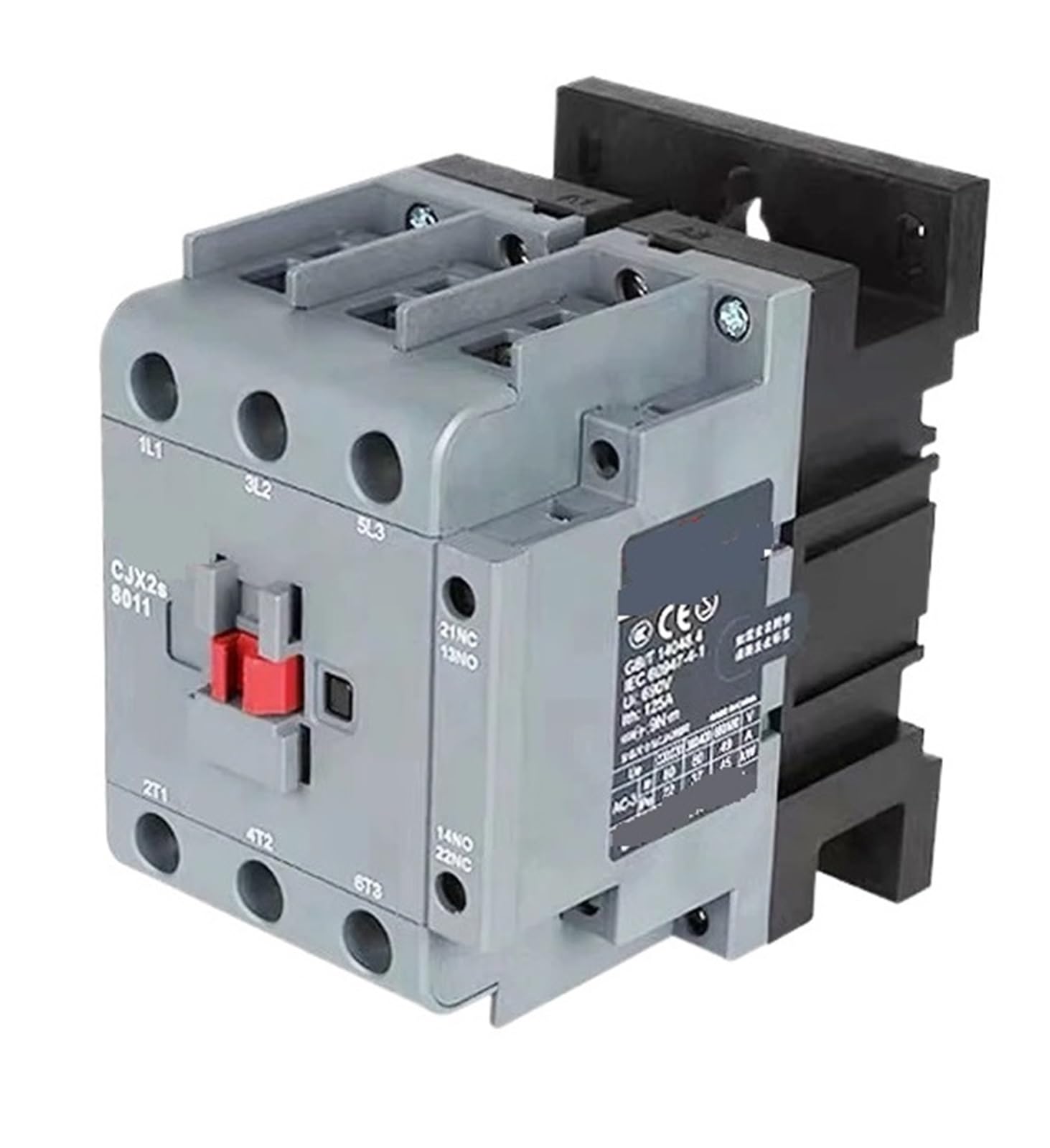 Contacteur triphasé 80A CJX2s-8011 110V pour stopper les arcs électriques et sécuriser un rail DIN