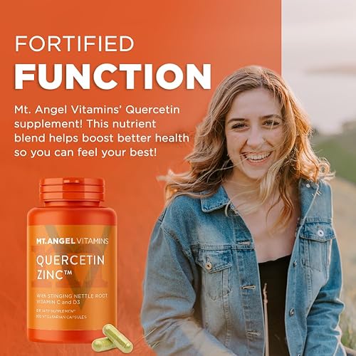 Miniatura 3 de Suplemento de bromelina de zinc de quercetina  Apoyo inmunológico  500 mg de quercetina con vitaminas C y zinc y D3  Suplemento herbal de refuerzo