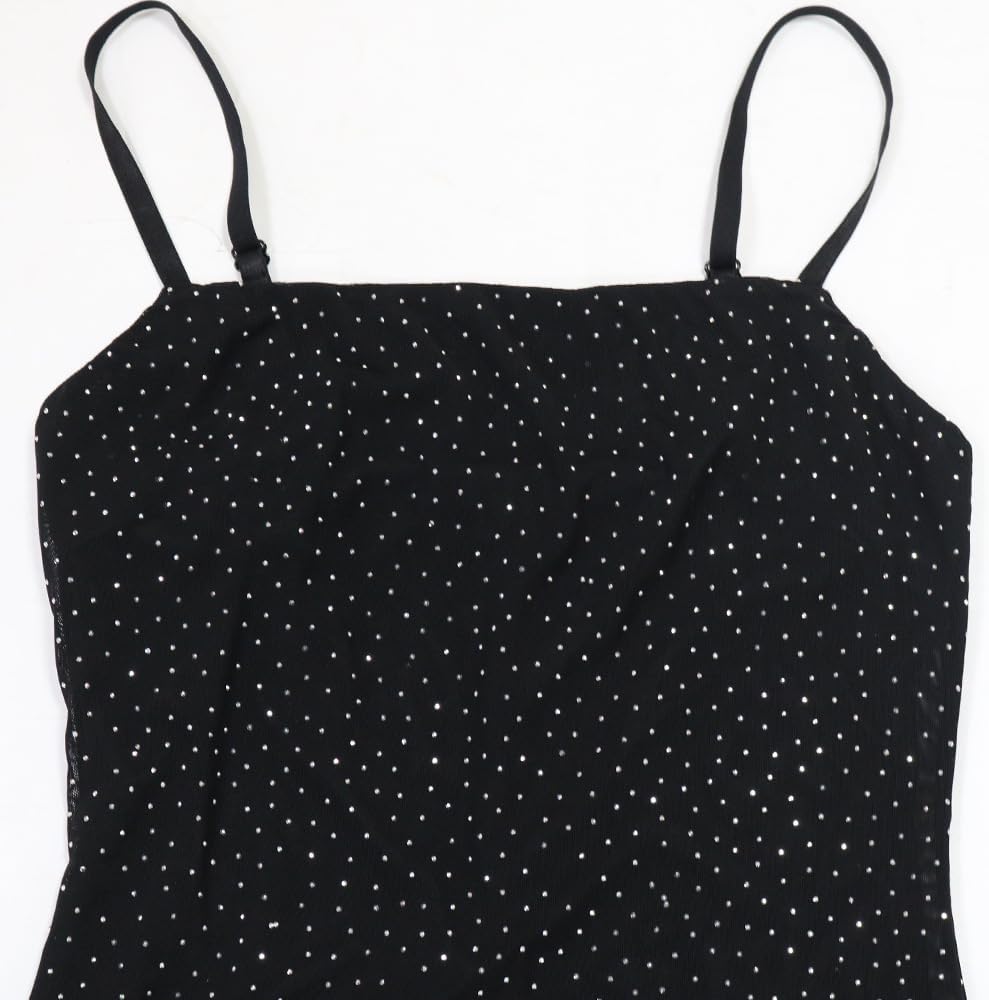 Mesh Glitter Long Bodycon Spaghetti Strap Night Clubwear Cocktail Simple Wedding Dress Prom Sexy Formal Floor Dresses Women - Image 6