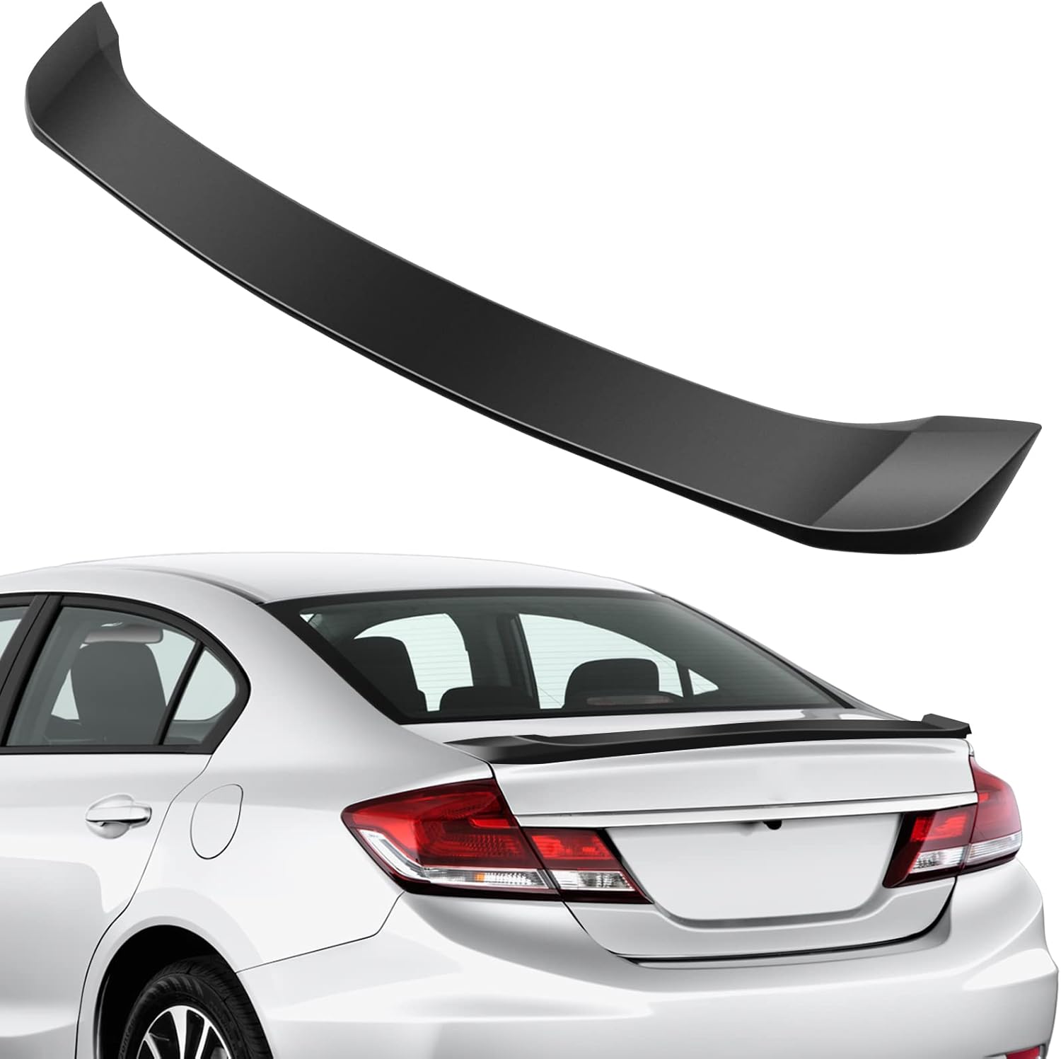 FINDAUTO ABS Car Spoiler Wing Body Kits fit for H-onda Civic Sedan