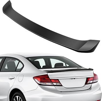 FINDAUTO ABS Car Spoiler Wing Body Kits Fits for 2012-2015 for Honda Civic Sedan Trunk Lip Spoiler