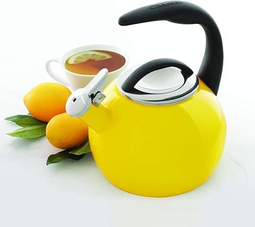 Miniatura 6 de Chantal 37-ANN AQ - Tetera esmaltada en acero del 40 aniversario, 2 cuartos de galón, aguamarina