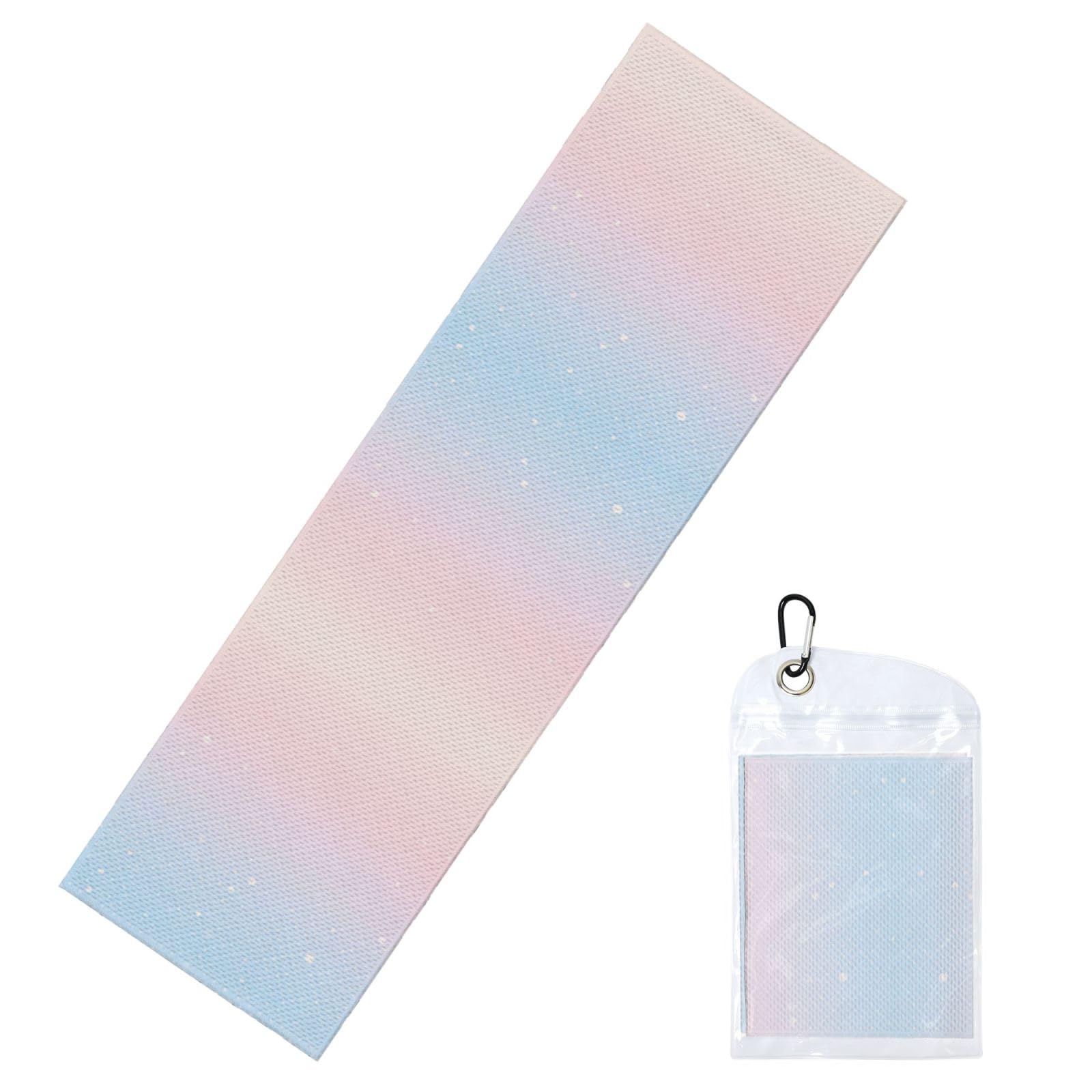 DUYIOKH Pastel Sparkle Print Cooling Towel, Portable Towel for Gym Workout Golf Beach World Cup Sports Hot Weather