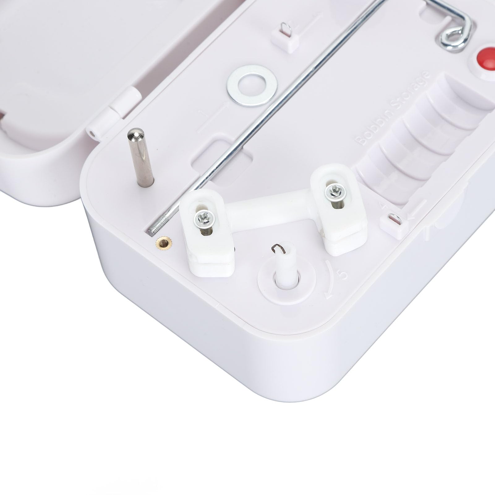 Bobinadora, Bobinadora Automática Profesional para Coser, Bobinadora Lateral de Alta Velocidad con Cerradura y Mango Oculto, Bobinadora Eléctrica Portátil para Uso Artesanal