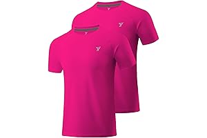 2-Pack Vibrant Hot Pink Youper Performance Shirts for Active Kids
