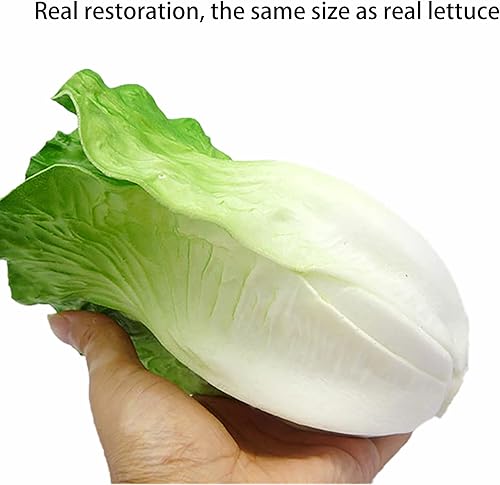 Miniatura 7 de Lechuga artificial de vegetales falsos para decoración de la casa, cocina, fiesta, guirnaldas
