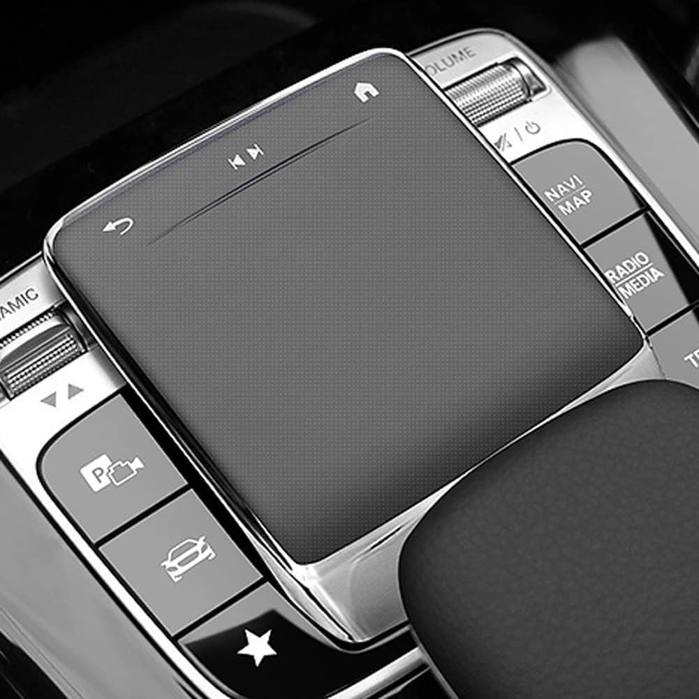 BOHISEN Car Center Console Mouse Protect Cover TPU Touchpad Cover Center Console Cover Car Accessories for Mercedes Benz A B CLA GLE GLS GLB GLA 2020-2022 (Silver)