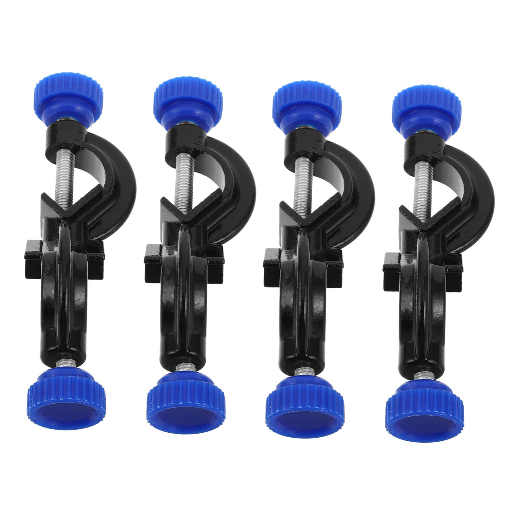 NAMOARLY 4pcs Aluminum Lab Retort Stand Clips Large Spray Coated Iron Stand for Equipment Holders