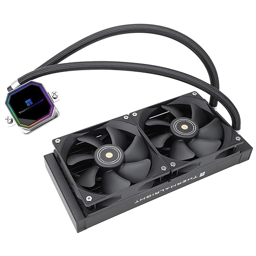 Miniatura 7 de Thermalright Frozen Prism 240 Enfriador de agua líquido negro para CPU con ventilador PWM de 4.724 in, especificación de fila fría negra de 240,