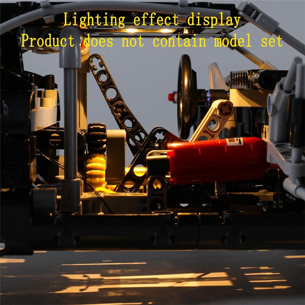 GEAMENT Kit de Luces LED por Dom's Dodge Charger - Compatible con Lego Technic 42111 (Juego Modelo no Incluido)