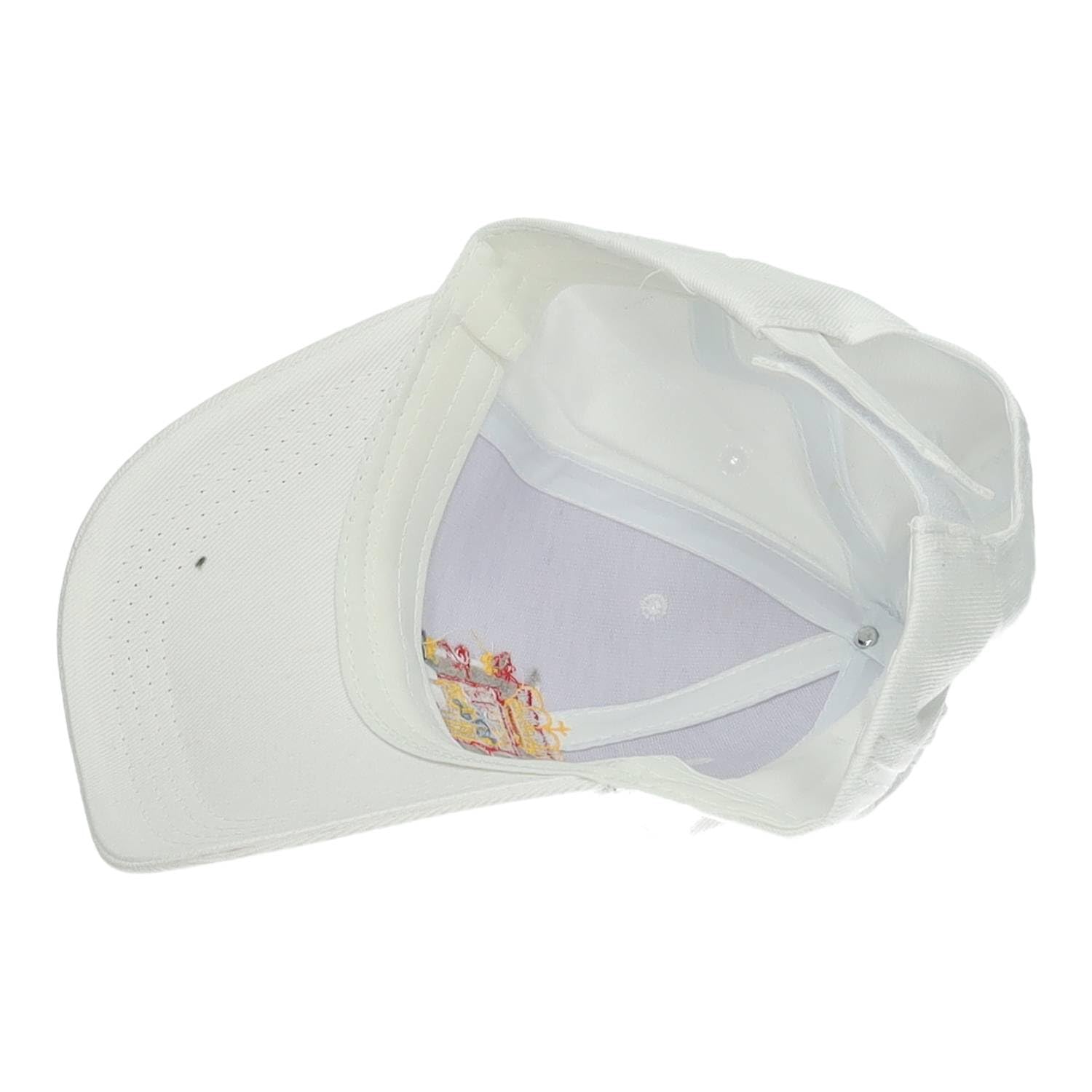 Casquette Espagne unisexe blanche avec écusson brodé de l'Espagne, design décontracté avec fermeture réglable pour femme