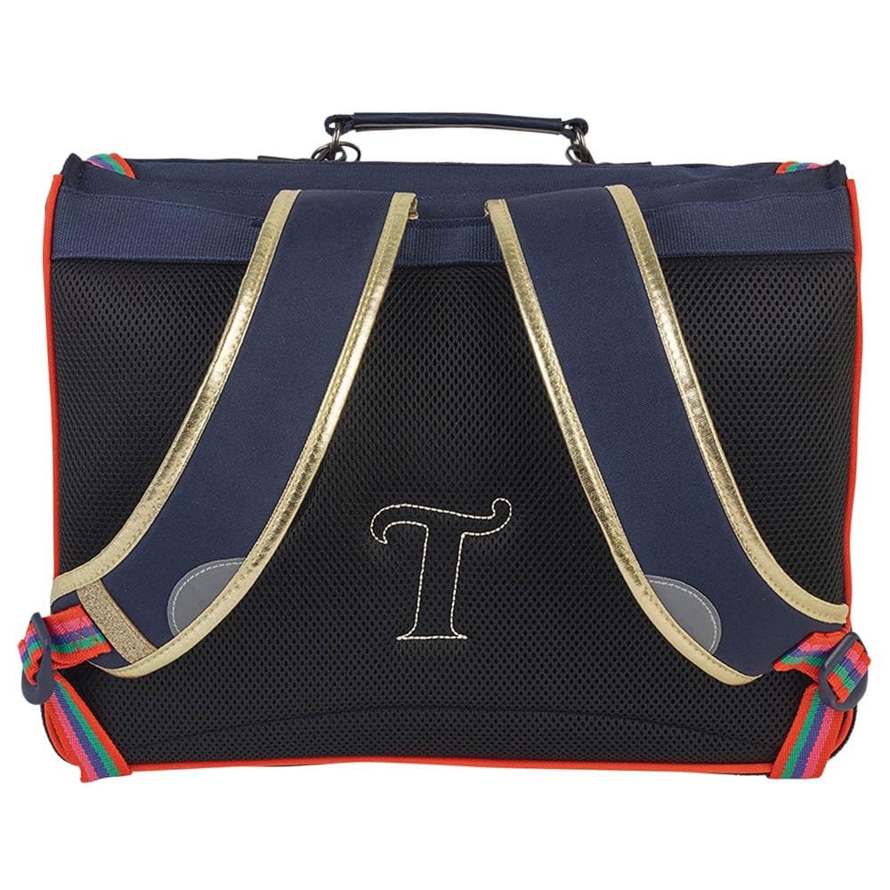Tann's, Cartella Les Fantaisies Leila 41 cm, colore: Blu navy Bambino