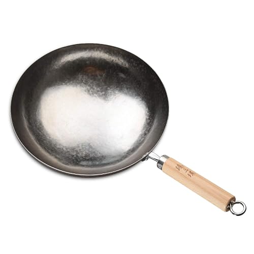 ZhenSanHuan Chinese Hand Hammered Iron Pow Woks and Stir Fry