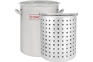 CONCORD 36-Quart Stainless Steel Turkey Fryer Stockpot