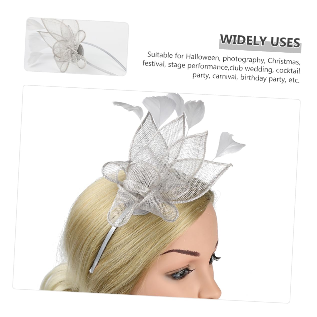 VALICLUD 5stücke Fascinator Haarreif Mit Kleinem Hut Für Tea Party Cocktail Und Besondere Anlässe Eleganter Haarschmuck Für Damen Und Mädchen Vielseitig Kombinierbar Und Bequem Zu