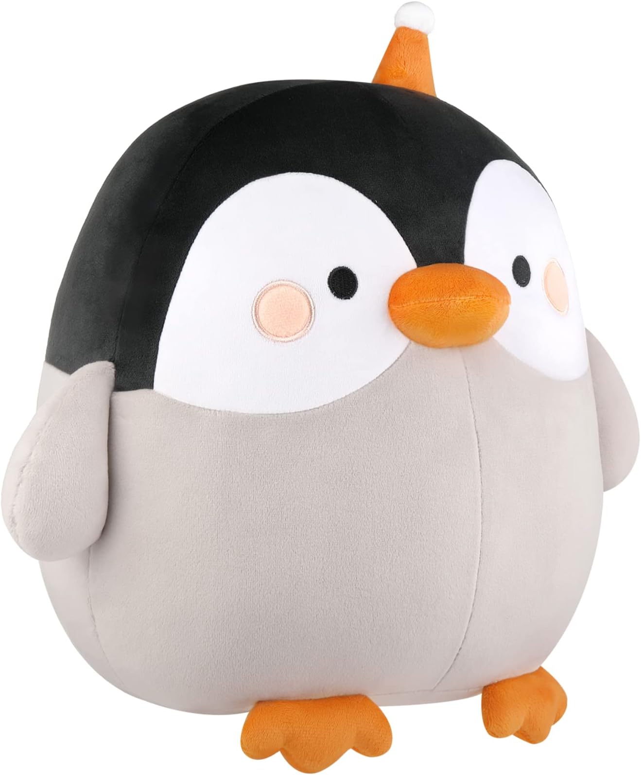 – Cute Plushie Penguin Stuffed Animals, 30cm Fat Cartoon Cylindrical Plushies Super Soft Kawaii Plush Pillow Glows in The Dark Hugging Toy for Kid Girls & Boys Brithday