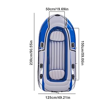Amazon | 空気注入式ボート、オールロック付きエアボート、手動